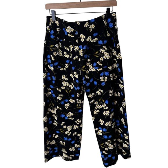 MAEVE Anthropologie The Colette Wide Leg Crop Pant Floral Size 29 - Picture 2 of 11
